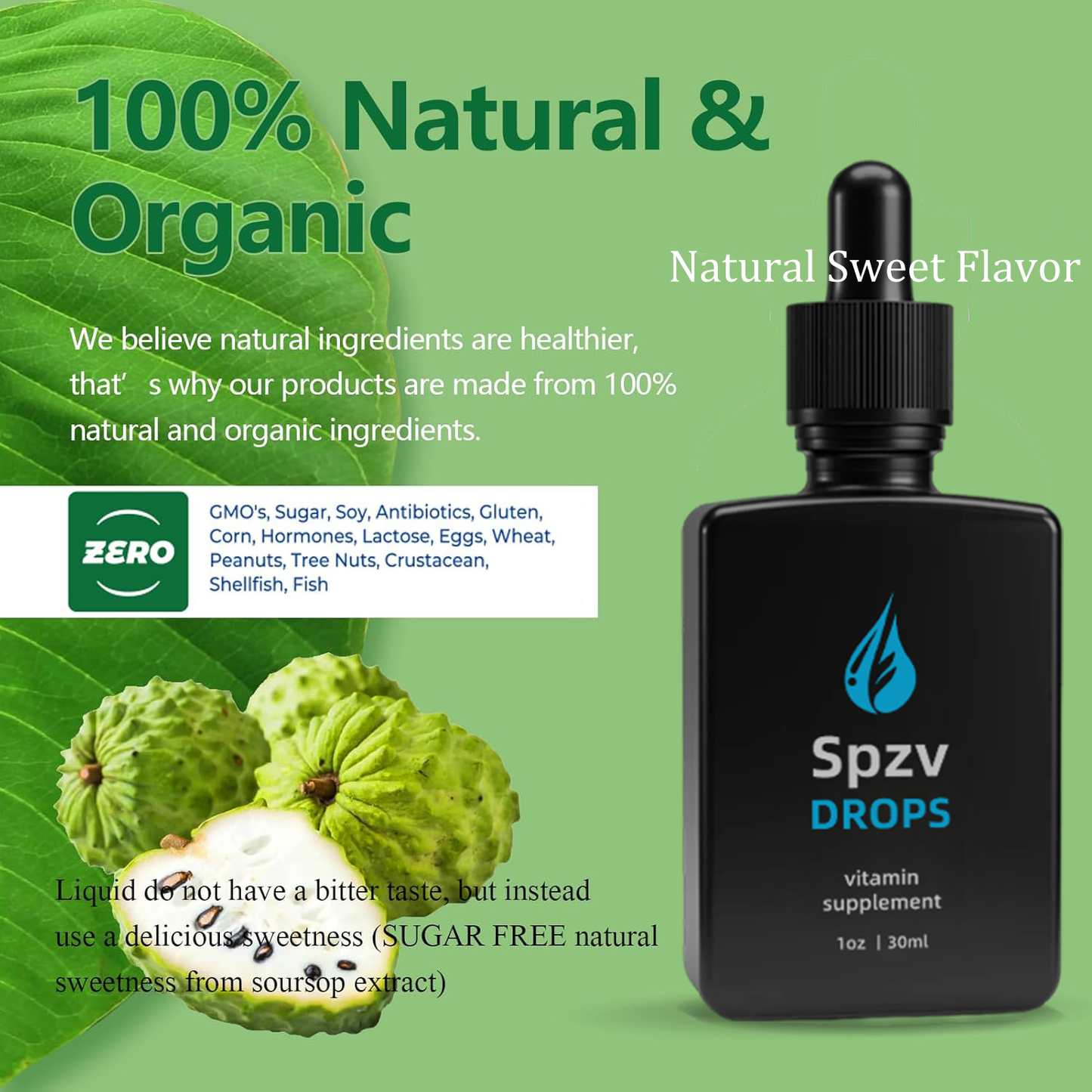 𝗦𝒑𝒛𝙫® Naturlig Ytelse Dråper